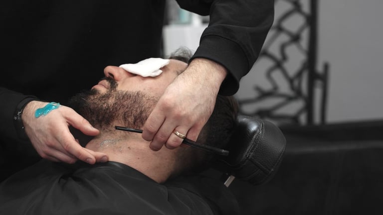 Hot towel shave service