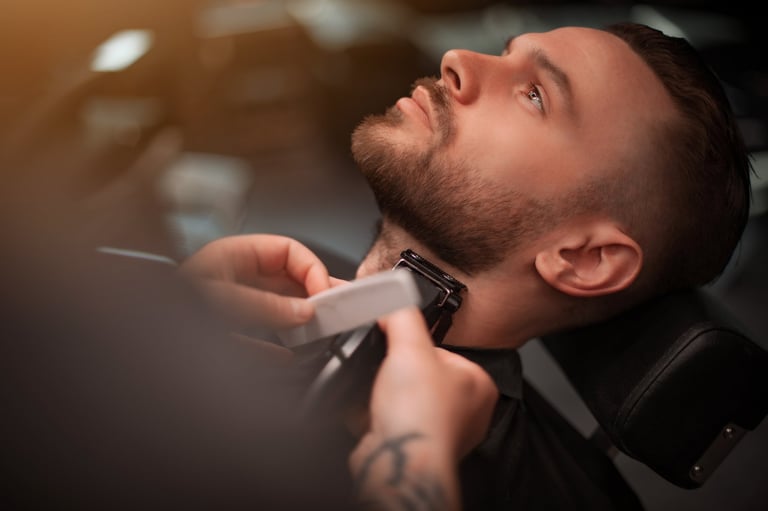 Beard trim and styling