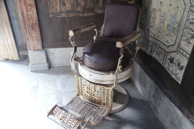 Vintage barber chair